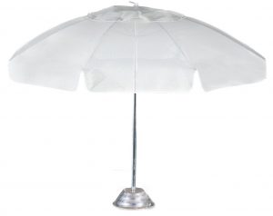 UMBCH7.5FG - Beach Umbrella 7.5' 8 Fiberglass Rib, Aluminum Frame, Pointed Pole Conventional, Manual, Vent.-0