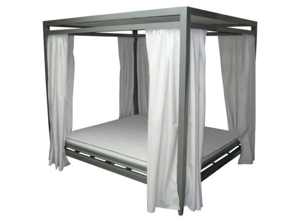 VIP-CAB - VIP Day Bed Cabana With Functional Curtains-0