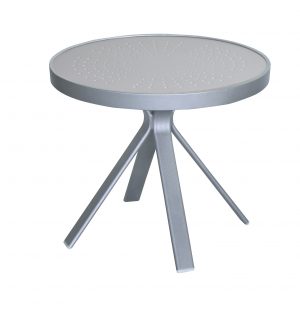 5320AL - 20" Round Side Table Aluminum Top-0